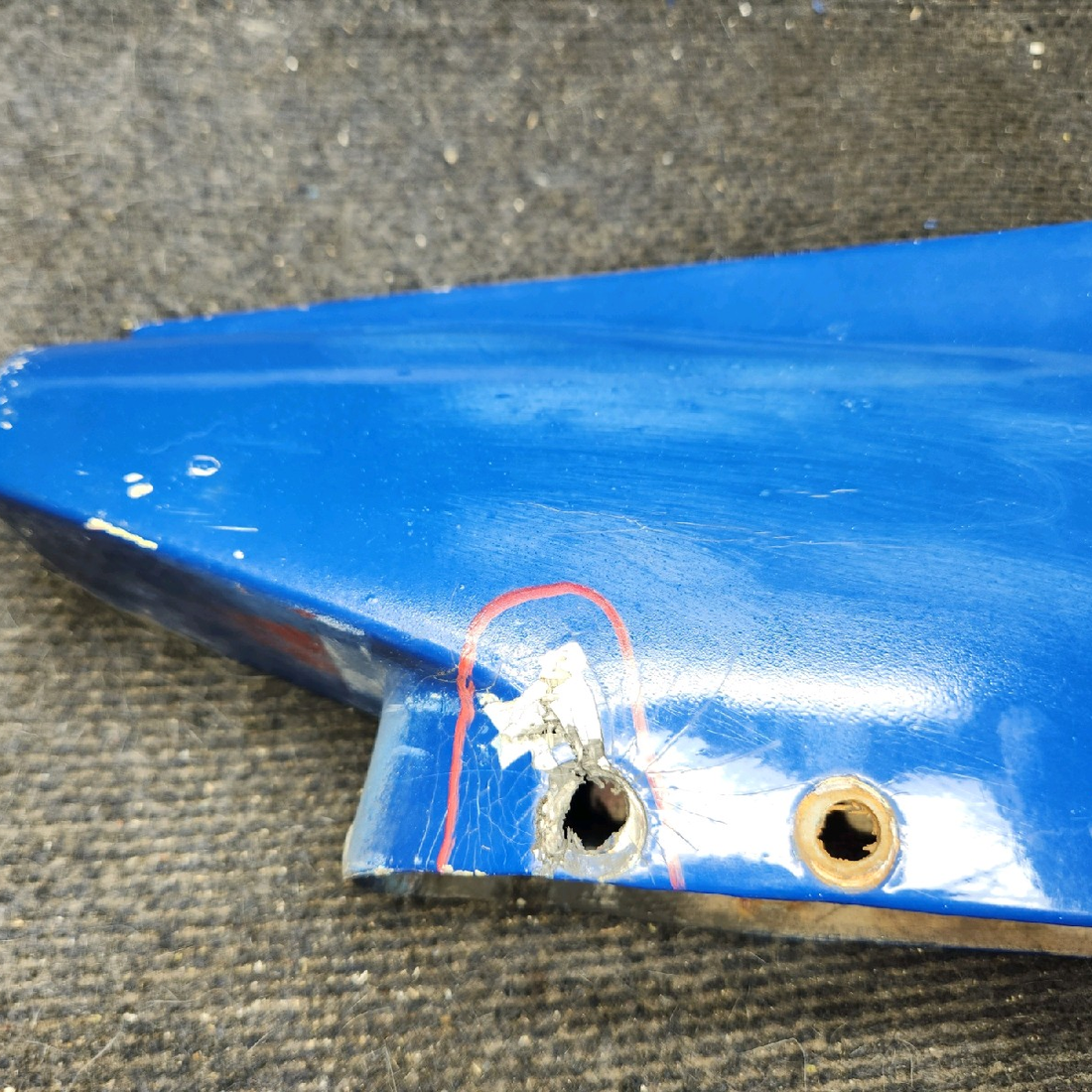 Used aircraft parts for sale, 99868-000 piper PA-28-181 Rudder Tip Fairing With Tail Light Provision