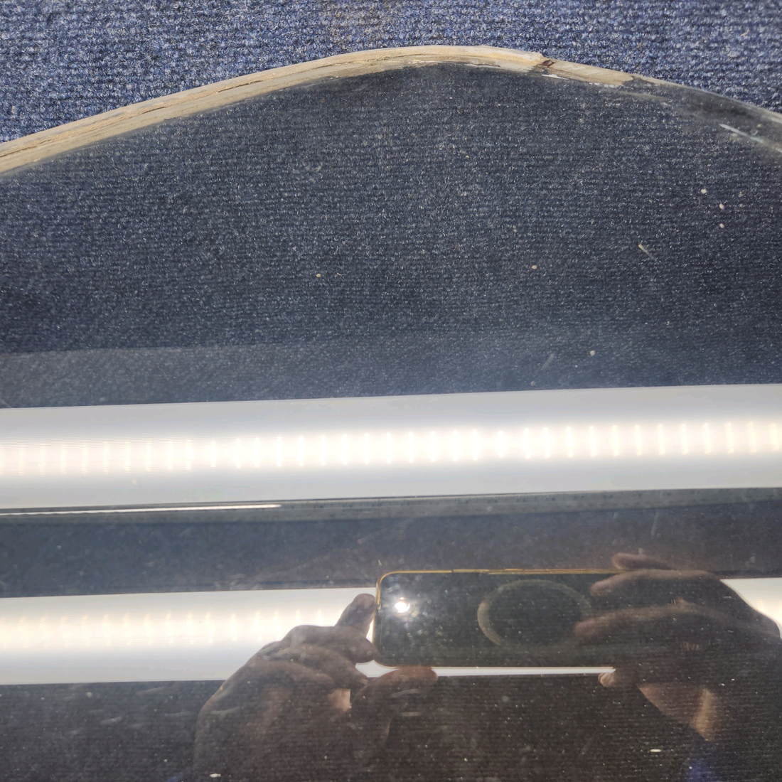 Used aircraft parts for sale, 69220-022 Piper PA32RT-300 Tinted Windshield with OAT Gauge - LH (0.1440")