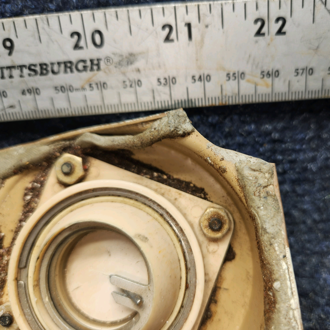 Used aircraft parts for sale, 169-554006-71 Beechcraft A24R Lower Outlet Plenum Assembly   "SEE PHOTOS FOR DETAILS"