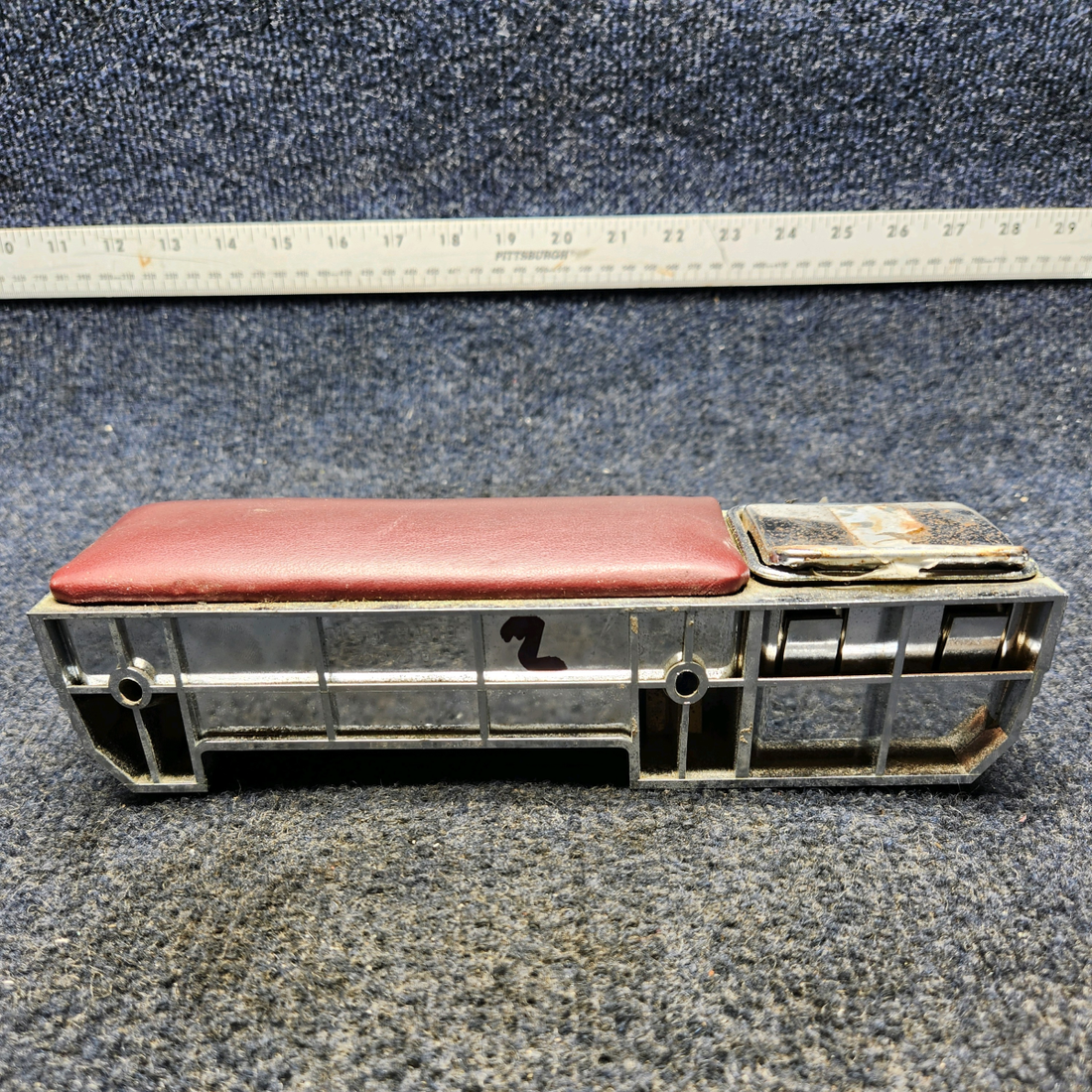 Used aircraft parts for sale, 66710-017 Piper PA32RT-300 ARMREST ASSY MIDDLE RH / AFT RH W/ ASH TRAY