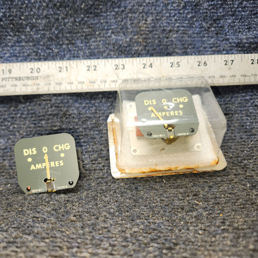 Used aircraft parts for sale, 1501611 Stewart-Warner Beechcraft F35 Ammeter Indicator Price per each