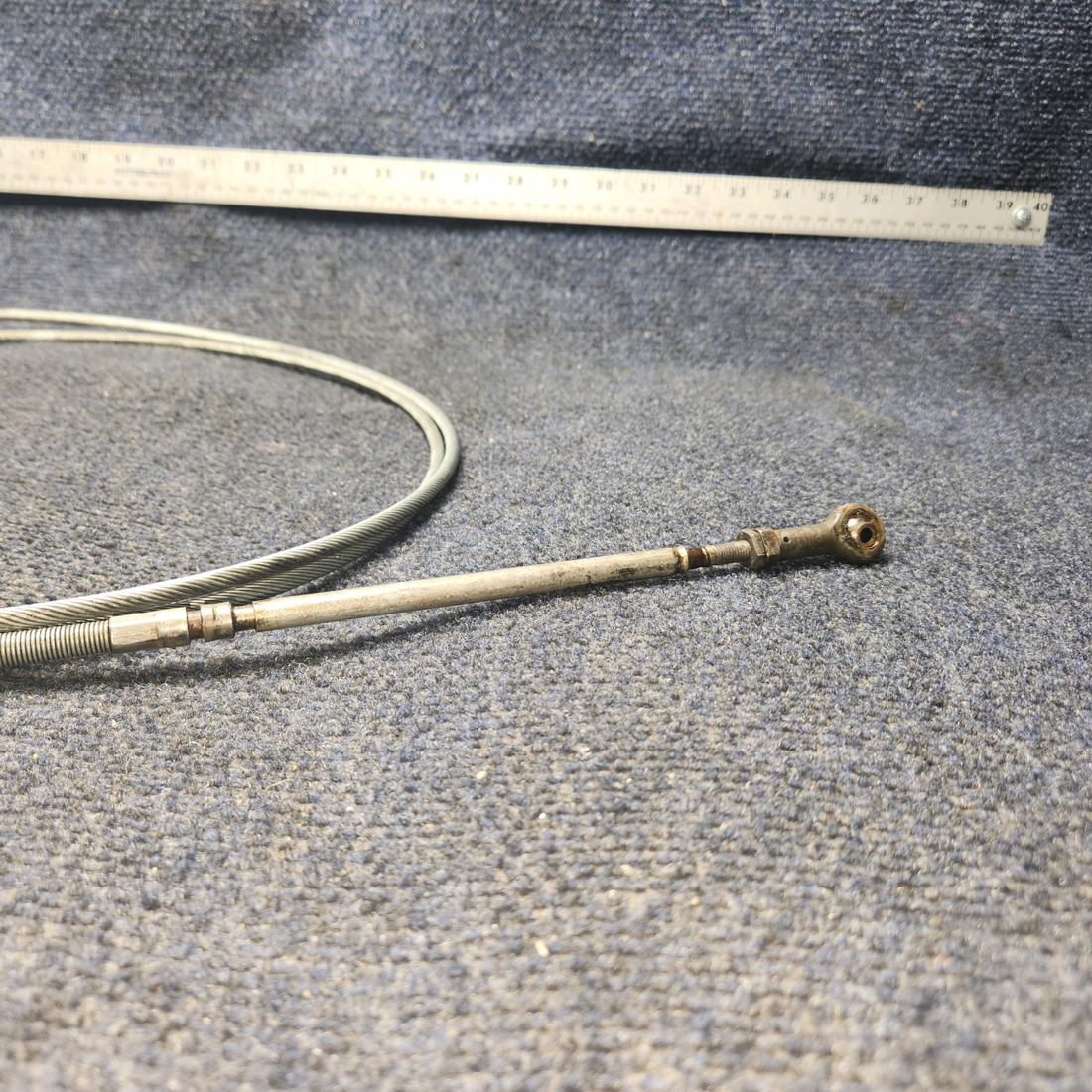 Used aircraft parts for sale, 50‑389012‑11 BEECHCRAFT 95-55B Engine Throttle Control Assembly – LH/RH, 124"