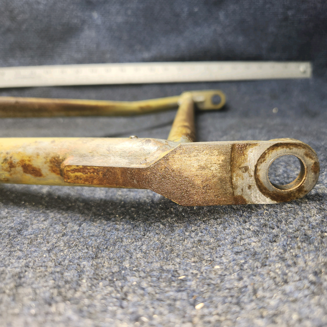 Used aircraft parts for sale, 169-810027-1 Beechcraft A24R Main Gear Retract Brace LH