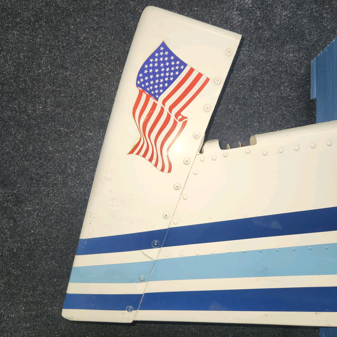 Used aircraft parts for sale, 1231001-5 Cessna 182G Rudder Assembly