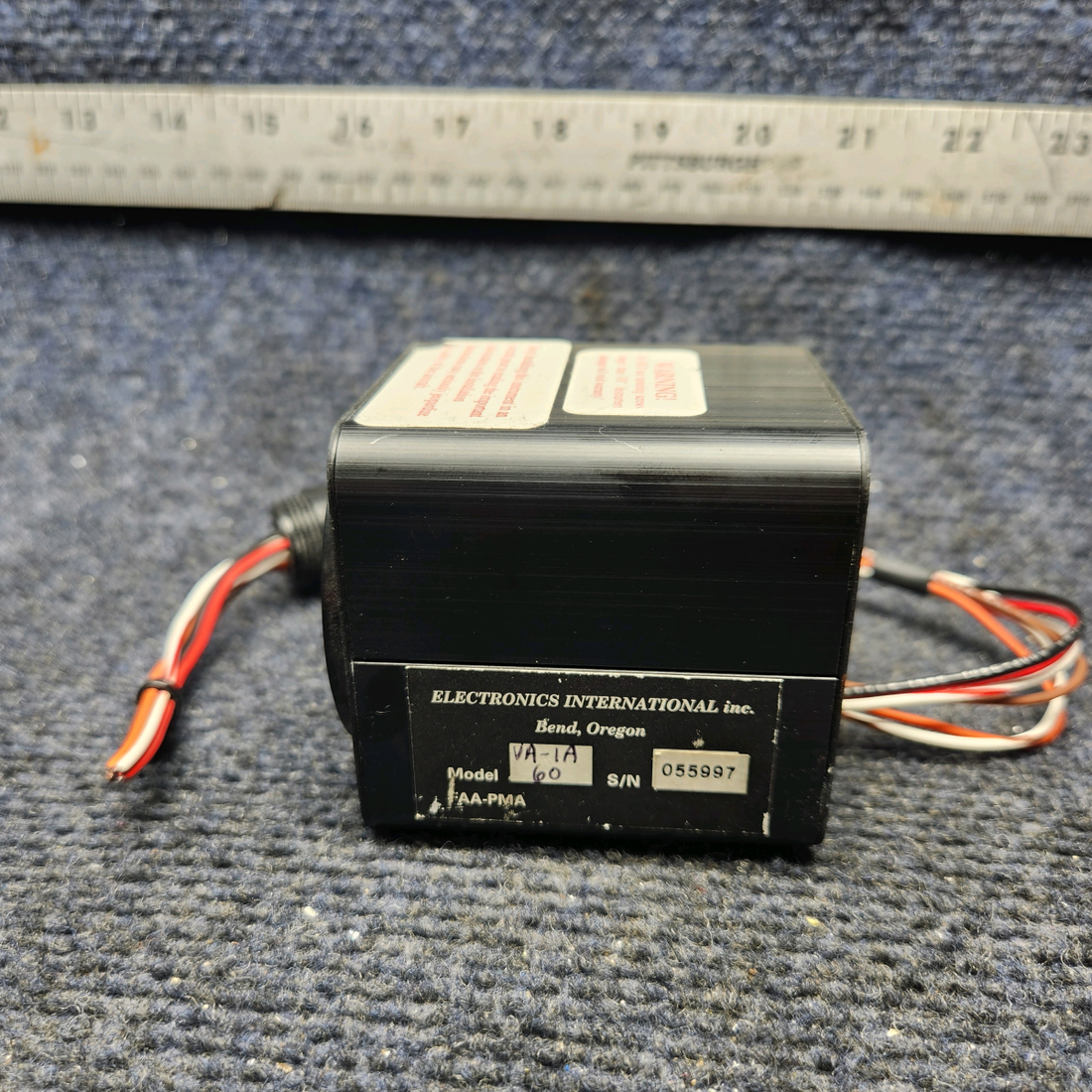 Used aircraft parts for sale, VA-1A MOONEY M20J - Year 1978 ELECTRONICS INTERNATIONAL VOLTAGE-AMMETER INDICATOR