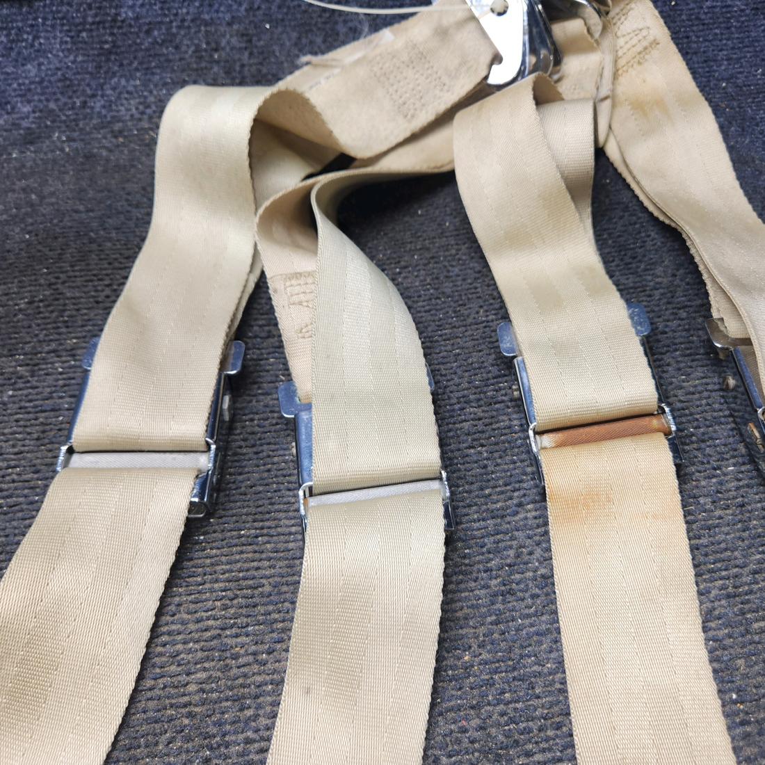 Used aircraft parts for sale, YB1R632K BEECHCRAFT F35 Pilot, Copilot, and Rear Seat Belt Assembly