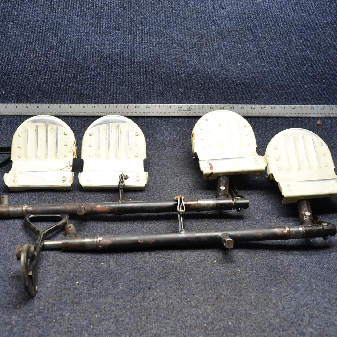Used aircraft parts for sale, 310453 Cessna C175 EARLIER MODEL CESSNA RUDDER PEDAL ASSY