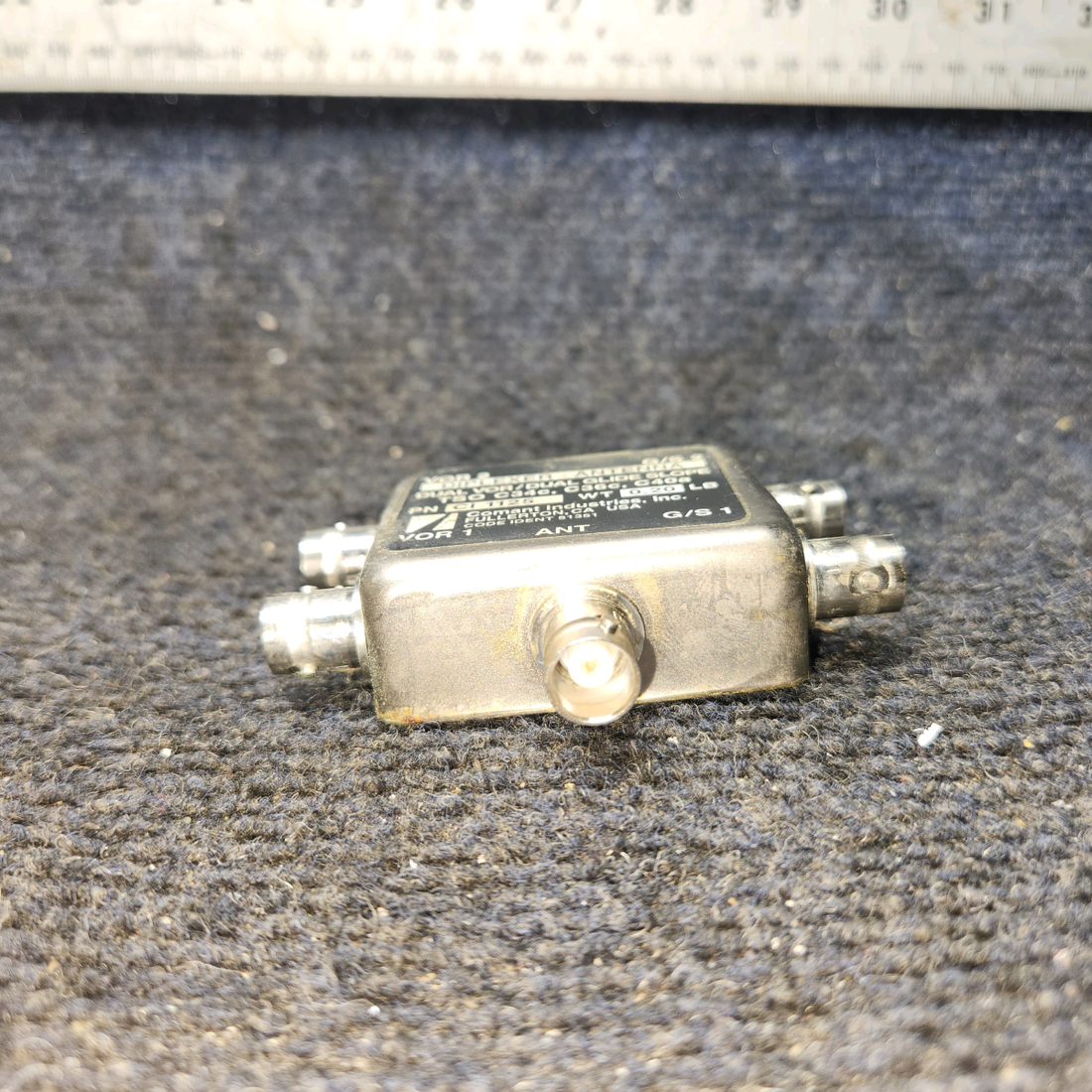 Used aircraft parts for sale, CI-1125 Comant Cessna 172E Antenna Diplexer Dual VOR and Dual Glideslope