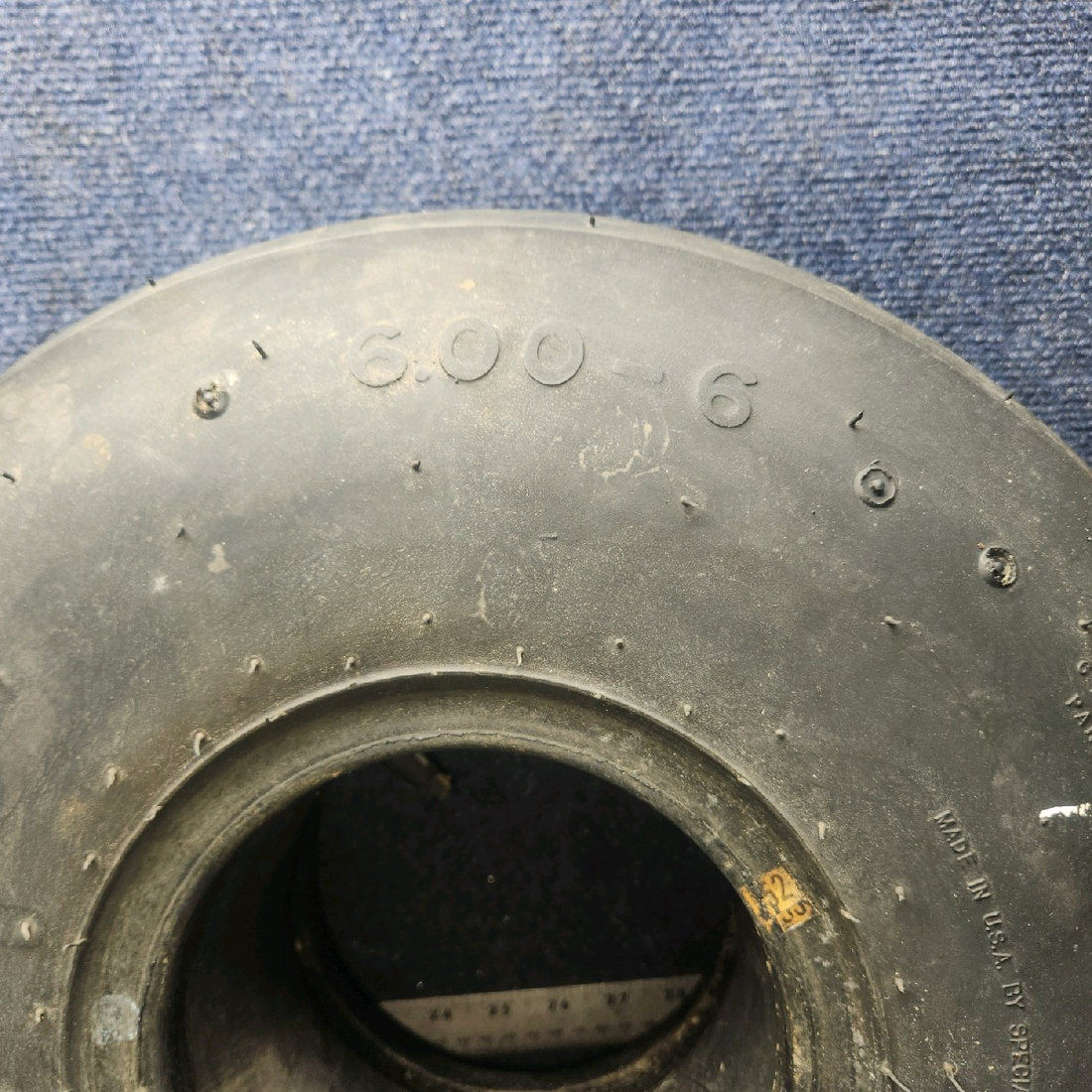 Used aircraft parts for sale, 30843 Air Hawk piper PA-28-181 6.00-6 4-Ply Type III Aircraft Tire with Tube