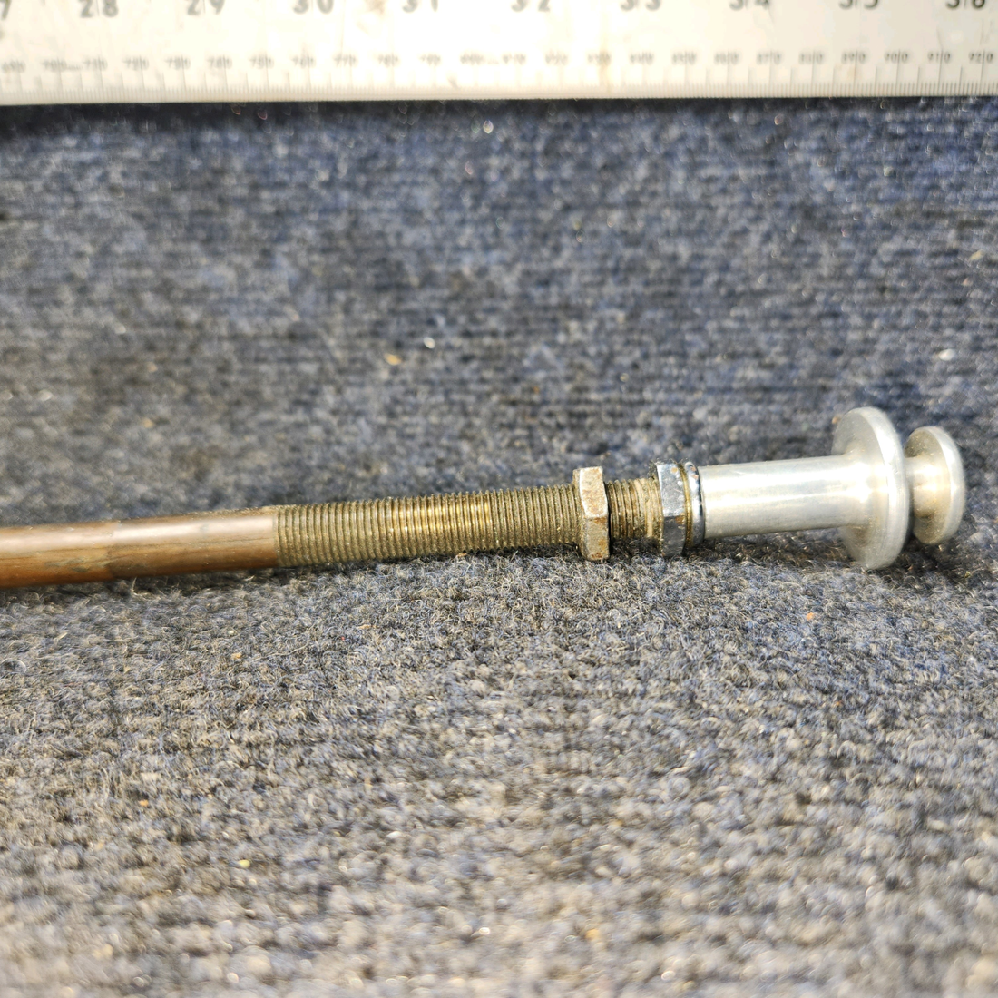 Used aircraft parts for sale, 35-550523 BEECHCRAFT F35 Cabin Heat/Defrost Control Cable Assy – 39" Length