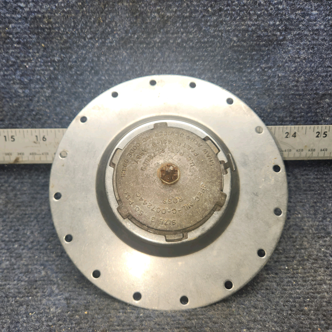 Used aircraft parts for sale, 431-9 Shaw Aero Piper Navajo Fuel Cap with Adapter