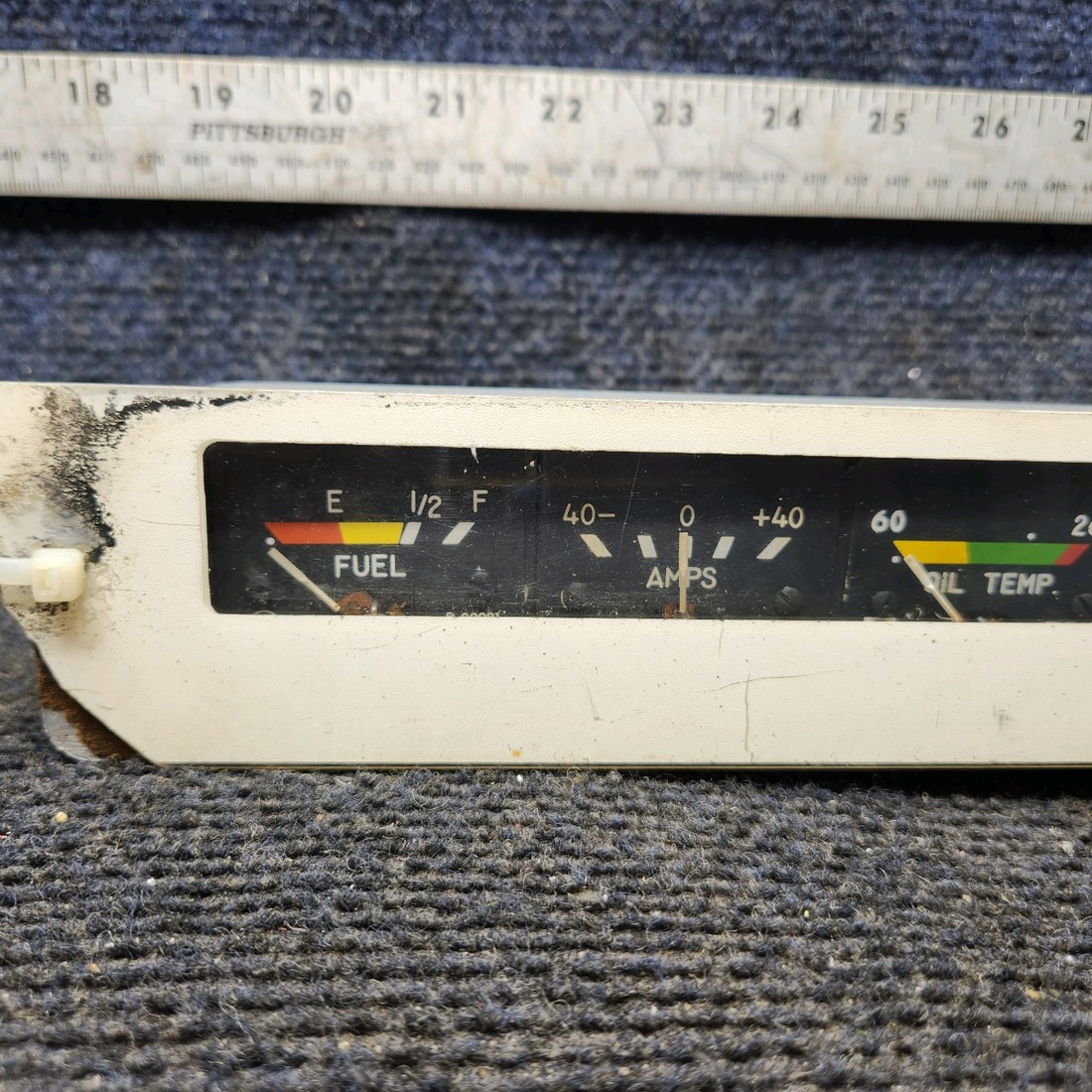 Used aircraft parts for sale, 169-380036-37 Rochester Beechcraft C23 SUNDOWNER Instrument Gauge Cluster Assembly