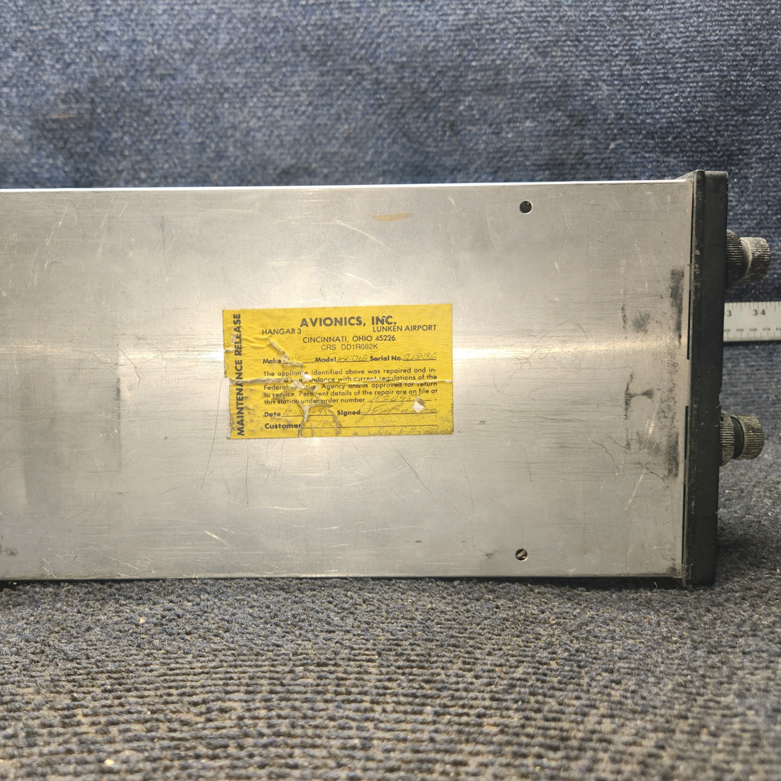 Used aircraft parts for sale, 069-1020-00 Bendix King KX170B Cessna 182G Nav/Com System