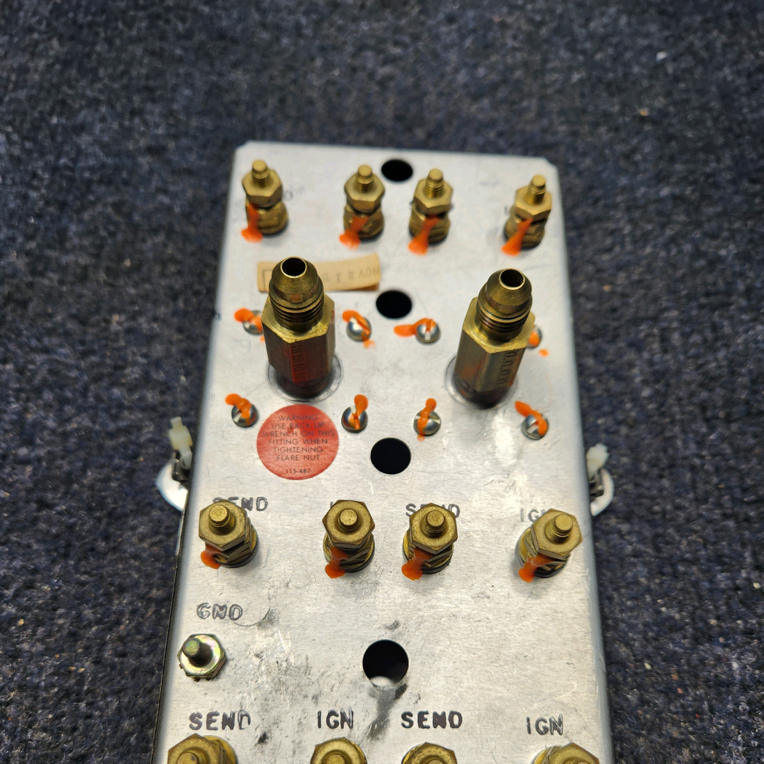 Used aircraft parts for sale, 39569-4 or 39569-3 PIPER PA28RT-201 ROCHESTER INSTRUMENT GAUGE CLUSTER 12 VOLTS