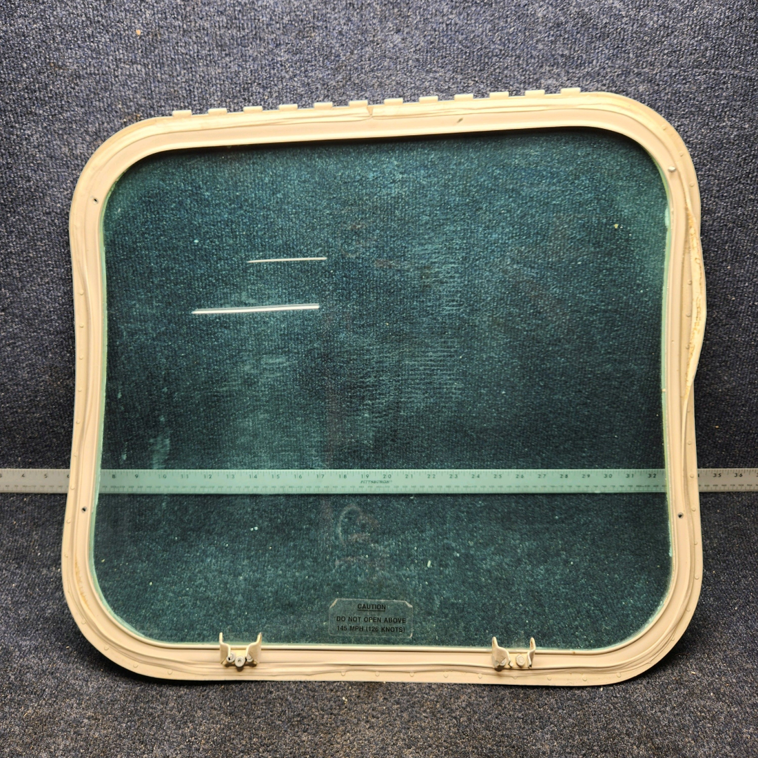 Used aircraft parts for sale, 35-410291-147 BEECHCRAFT F35 WINDOW CABIN CENTER ASSEMBLY RH (CLEAR)