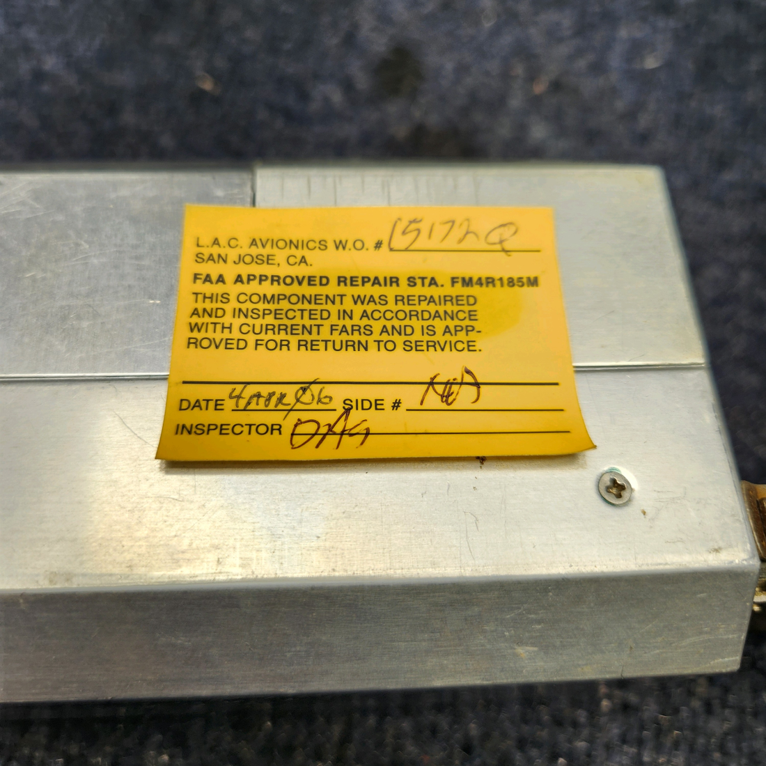 Used aircraft parts for sale, 066-3034-02 Mooney M20J KING KI 294 VOR LOG INDICATOR W/ GS AND CONNECTOR