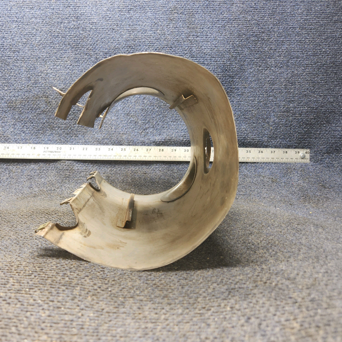 Used aircraft parts for sale, 0550176-37 Continental O-300, GO-300 Cessna C175 Shroud Assy Exhaust - LH