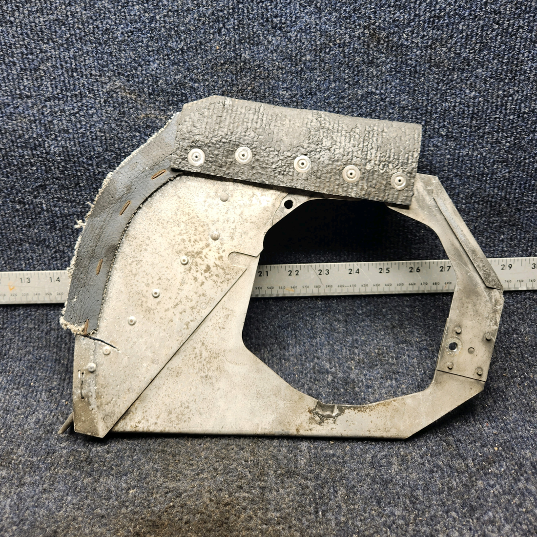Used aircraft parts for sale, 63613-000 PIPER PA28-140 ENGINE BAFFLE ASSY LH SIDE FRONT
