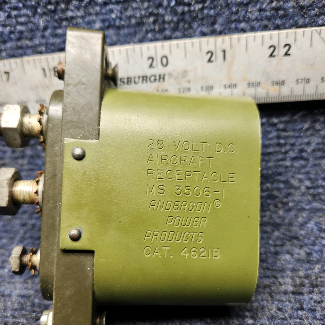 Used aircraft parts for sale, MS3506-1 MOONEY M20J ANDERSON POWER PRODUCTS AIRCRAFT RECEPTACLE