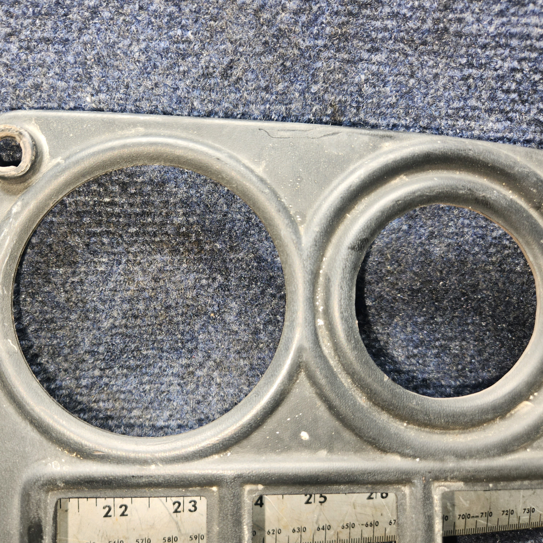Used aircraft parts for sale, 0513319-4-418 Cessna 172 E Engine Instruments Cover Panel (Black)
