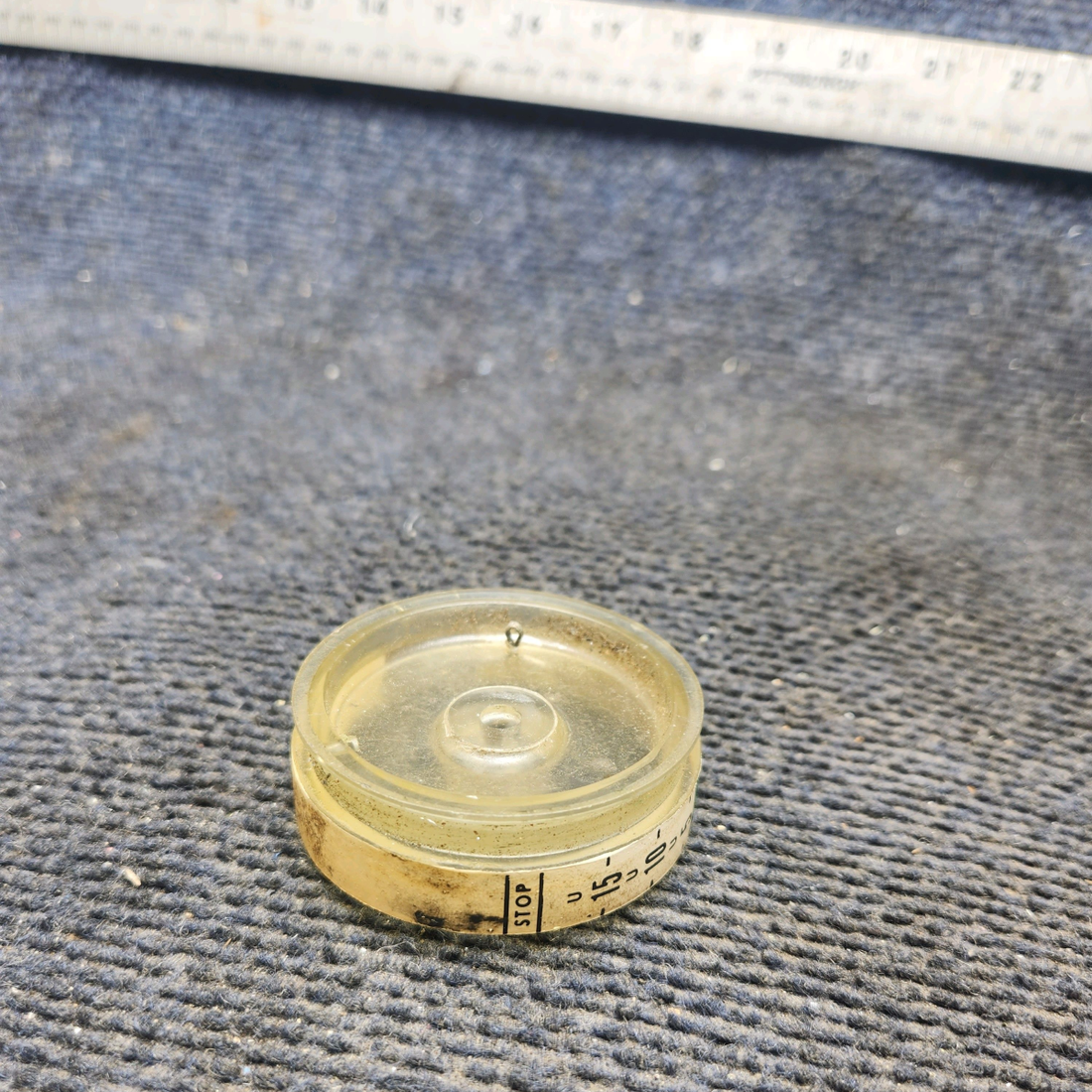 Used aircraft parts for sale, 35-524546-2 Beechcraft 35-33 Trim Indicator Barrel w/Placard