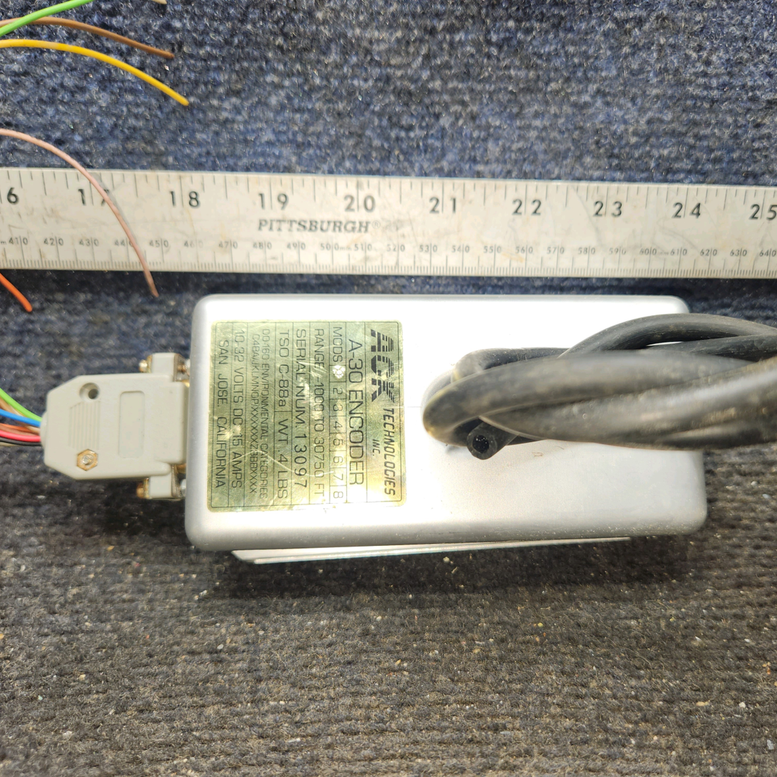 Used aircraft parts for sale, A-30.5 ACK Technologies cessna 150G Altitude Encoder – Mods 1
