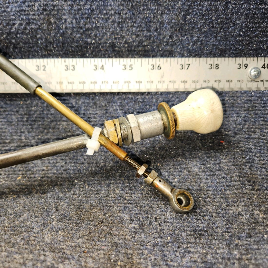 Used aircraft parts for sale, S1222-2 Cessna 172E Throttle Cable Assembly 47"