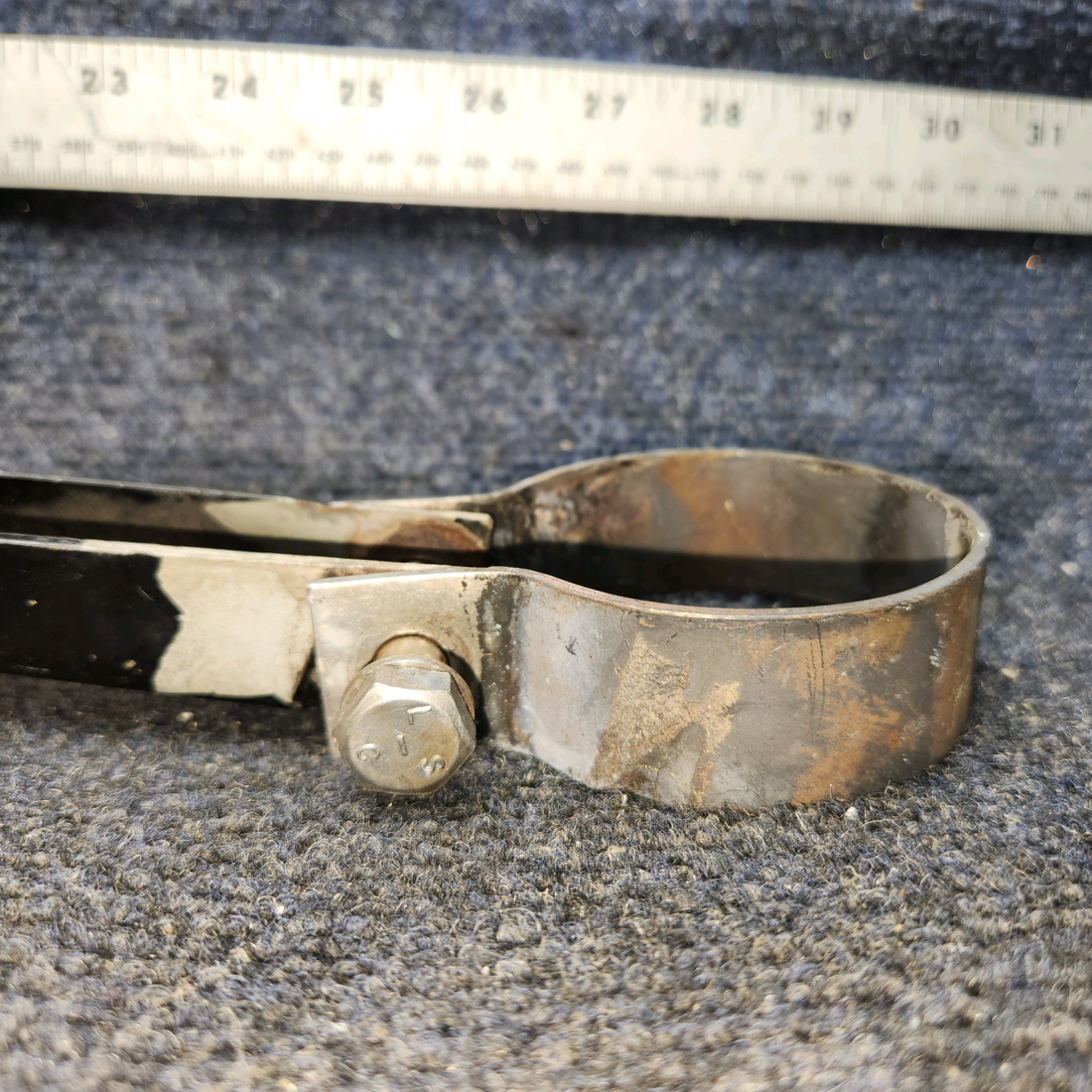 Used aircraft parts for sale, 96-950002-73 BEECHCRAFT 95-55B Exhaust Channel with Clamp - LH