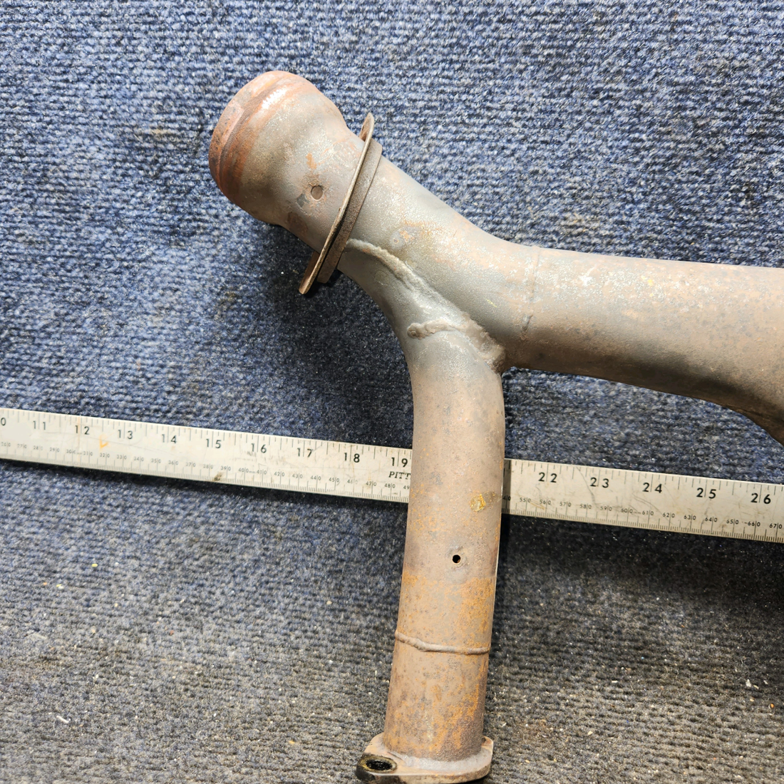Used aircraft parts for sale, 35-950118 Beechcraft 35-33 Exhaust Stack with EGT Boss – LH