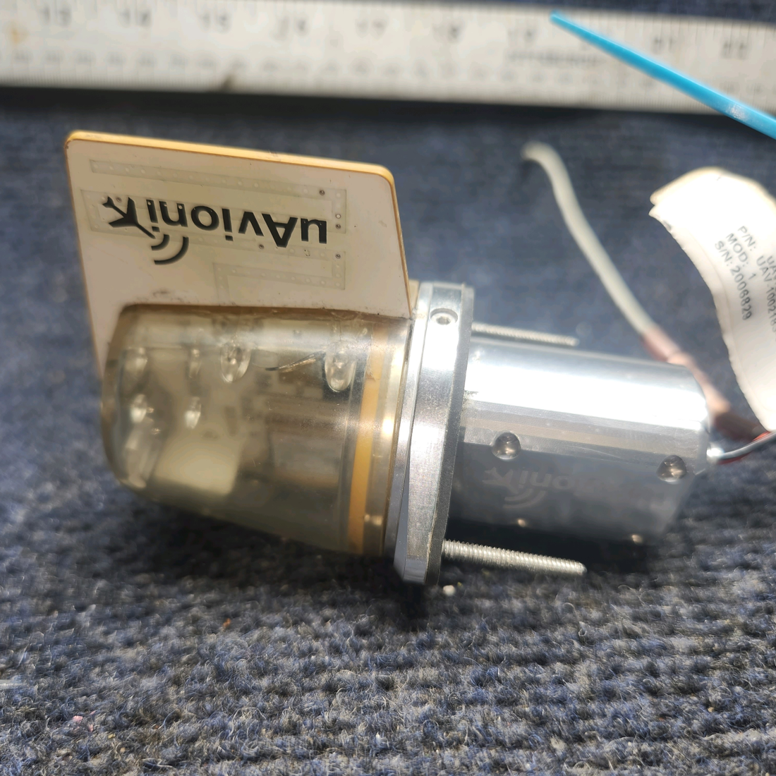 Used aircraft parts for sale, UAV-1002183-001 uAvioni TailBeacon Piper PA28-140 LED TAILBEACON WAAS, GPS, ADS-B LIGHT (14, 28V)