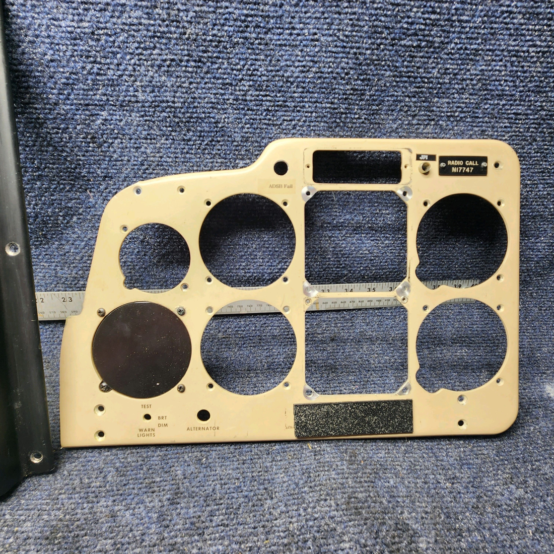 Used aircraft parts for sale, 35-324451-135,  36-324022-5 Beechcraft F33A INSTRUMENT PANEL SET W/ RADIO PANEL