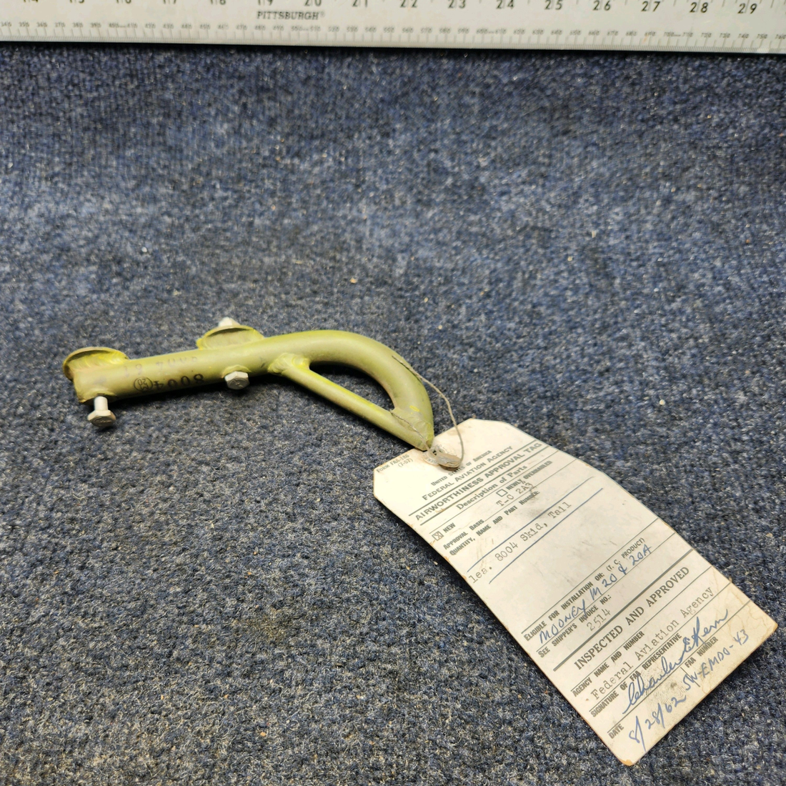 Used aircraft parts for sale, MN-8004 Mooney Texas Several TAIL SKID