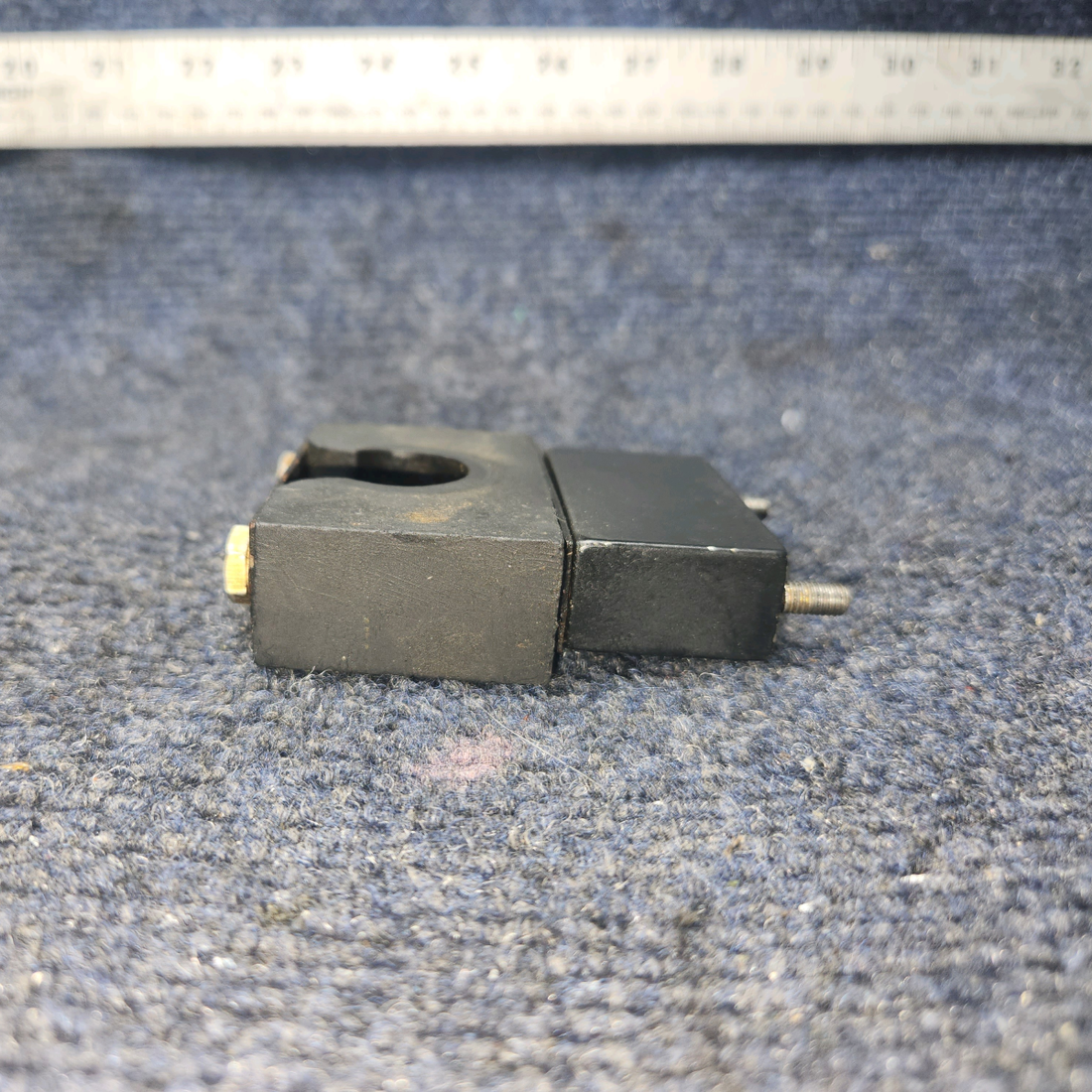 Used aircraft parts for sale, 63456-000, 65050-000, 63455-000 Piper PA28-140 Rudder Bar Support Block