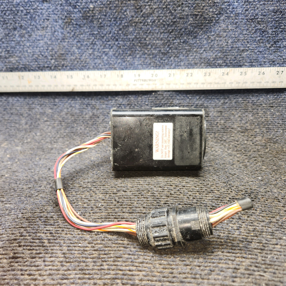 Used aircraft parts for sale, ASC-5A Electronics International piper PA-28-181 Super Clock Indicator