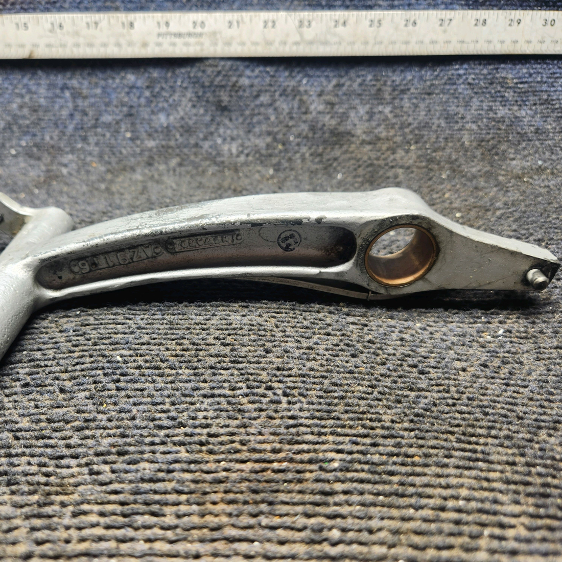 Used aircraft parts for sale, 35-524060-3 Beechcraft 35-33 Rudder Pedal Arm - RH