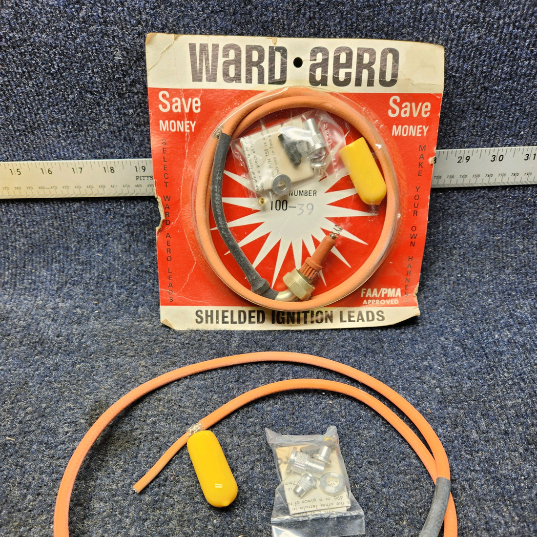 Used aircraft parts for sale, 100-39 BEECHCRAFT F35 WARD AERO IGNITION LEADS 100 SERIES 39