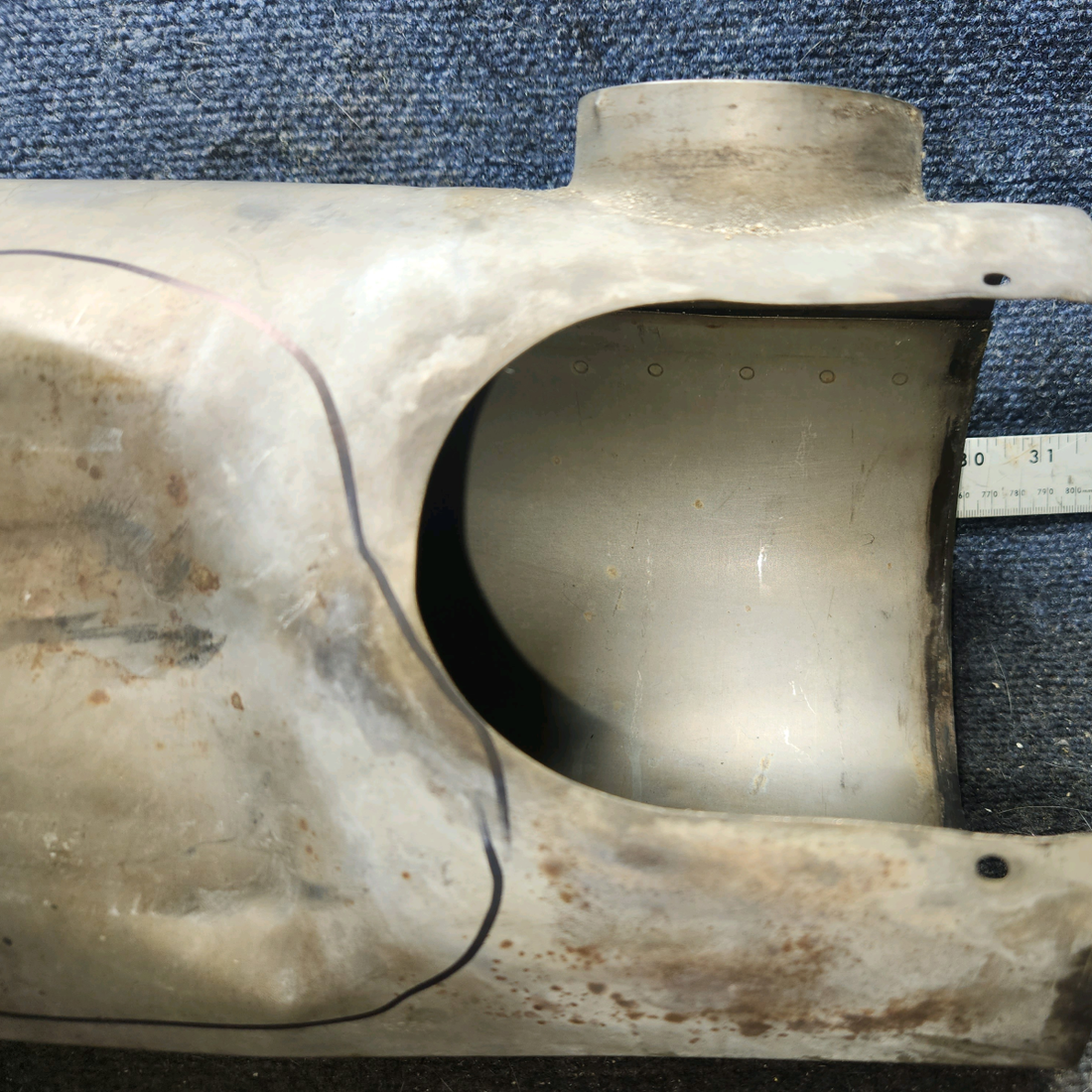 Used aircraft parts for sale, 0554001-5 cessna 172N Heater Shroud Assembly