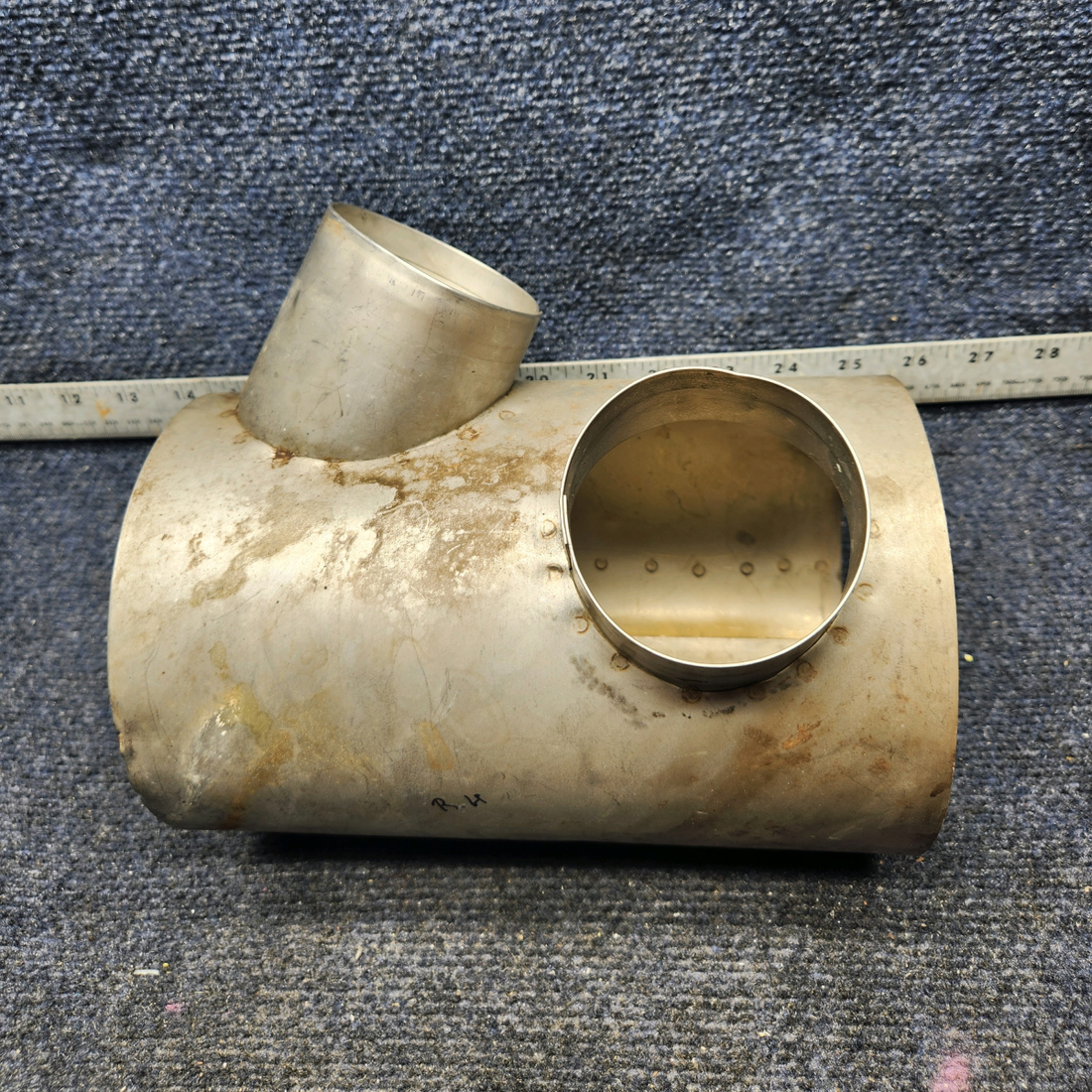 Used aircraft parts for sale, 701-50 Beechcraft F33A SHROUD EXHAUST HEATER RH