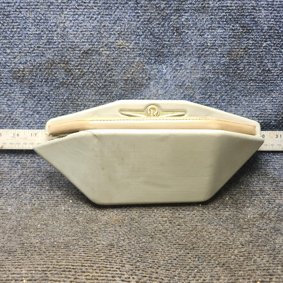 Used aircraft parts for sale, 33-534012-1, 33-534012-5, 35-534012-5 Beechcraft 35-33 Armrest Assembly – Gray/Beige
