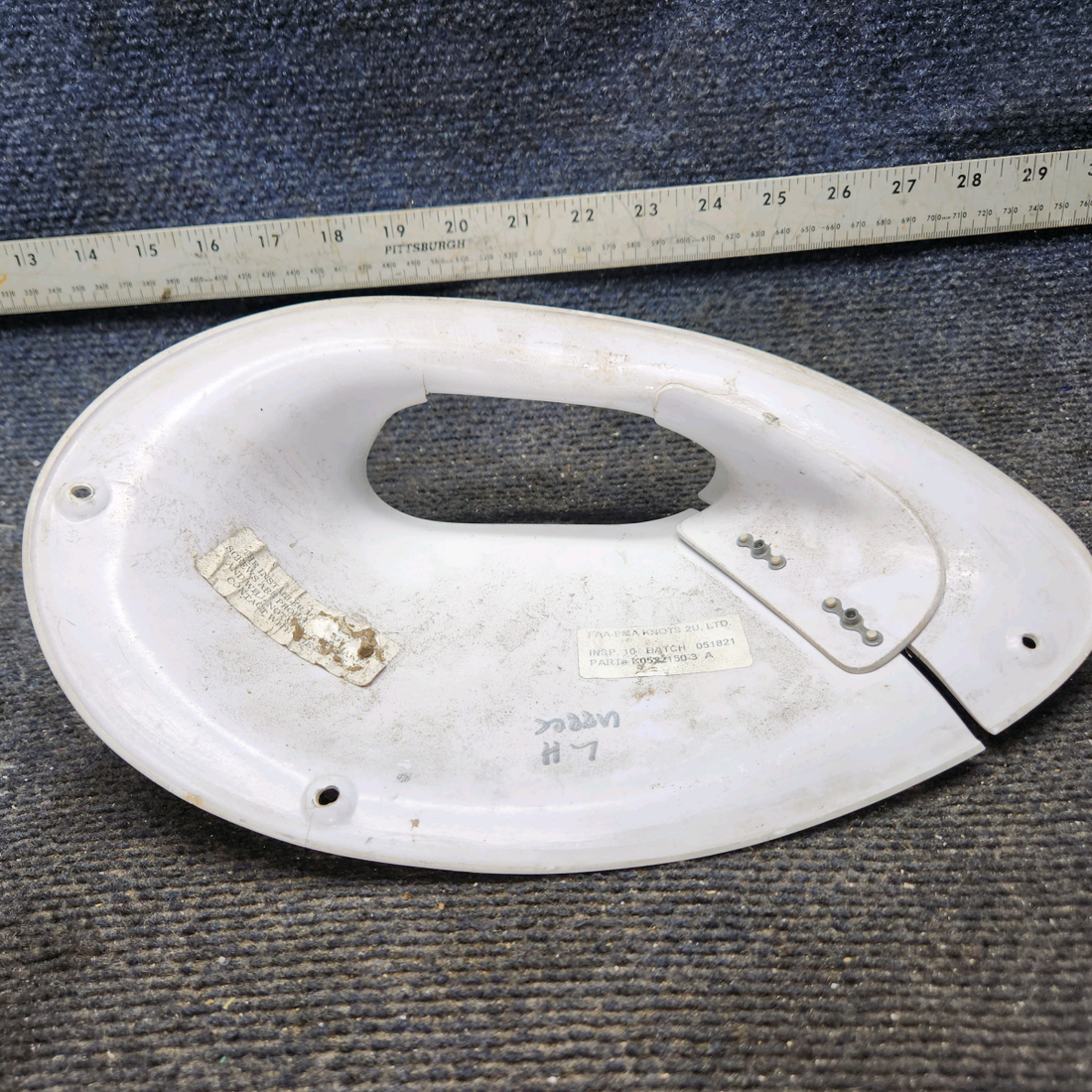 Used aircraft parts for sale, K0522150-3 McFarlane Aviation Cessna 172E Faring Strut Upper LH
