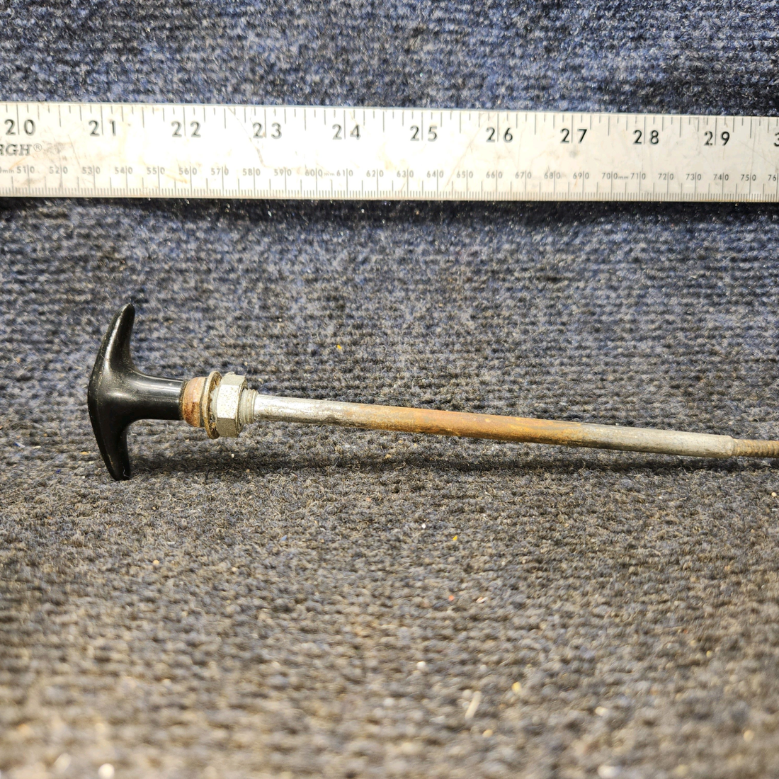 Used aircraft parts for sale, 0411090-26 Cessna C175 Parking Brake Control Cable 21"