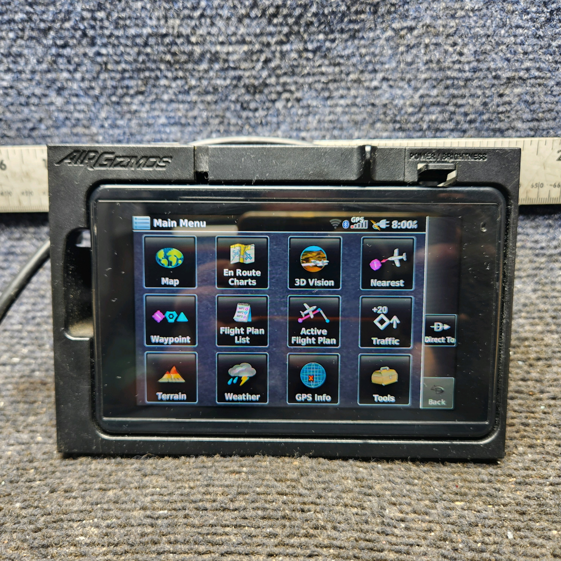 Used aircraft parts for sale, 010-01518-00 Garmin Aera 660 cessna 150G Aera 660 GPS with AirGizmo Dock & Cable