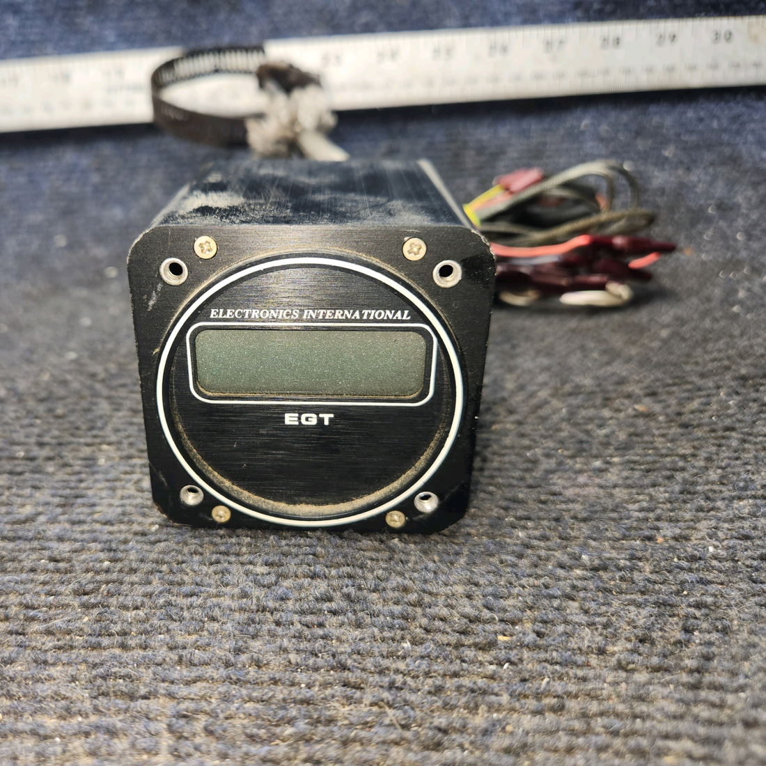 Used aircraft parts for sale, E-1 Electronic International Beechcraft 35-33 EGT indicator with probe