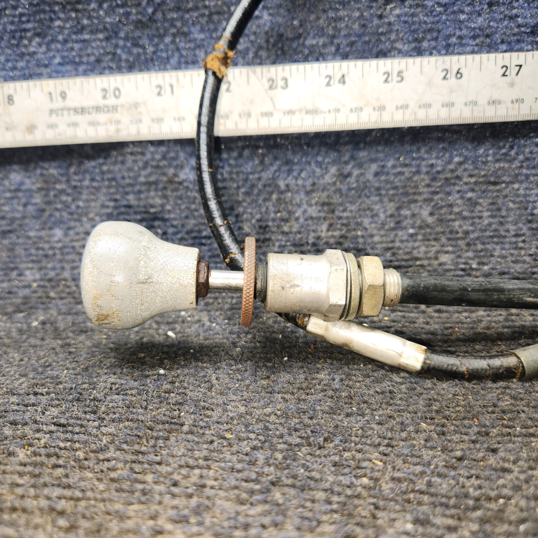 Used aircraft parts for sale, S1222-2 Cessna 172F Control Cable Assembly Throttle (Length: 45.5")