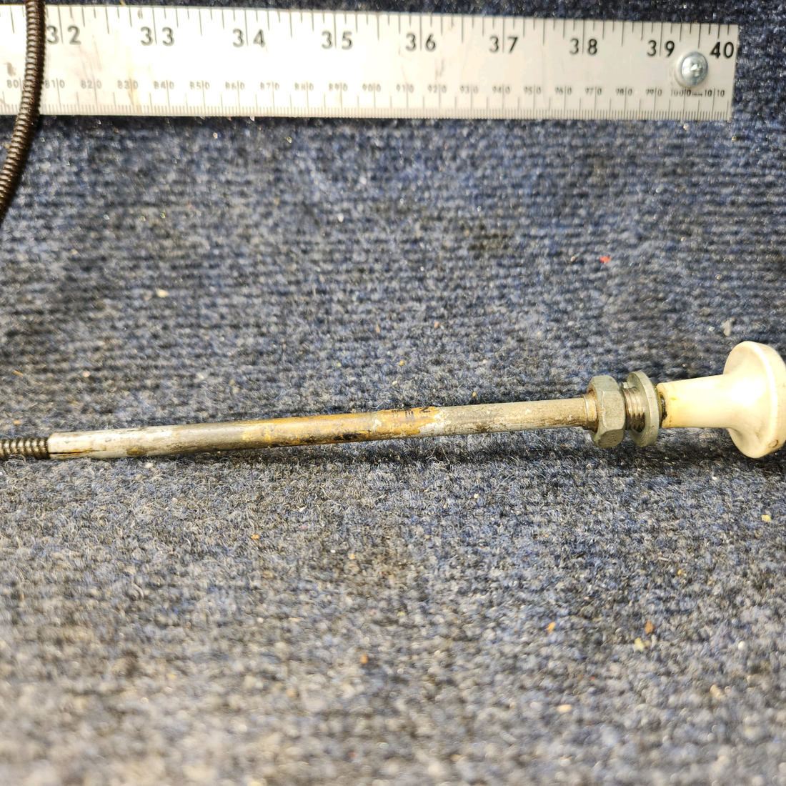 Used aircraft parts for sale, S1239-7 Cessna 172E Cabin Heat Control Cable (Length: 44”)