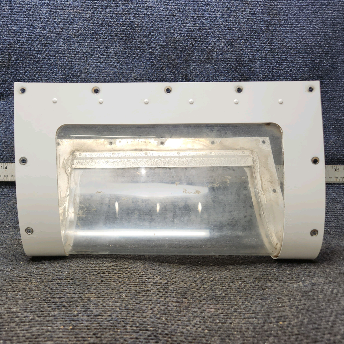 Used aircraft parts for sale, 0523115, 0523115-3, 0523115-5 Cessna 172E Landing Light Lens & Retainer Assembly