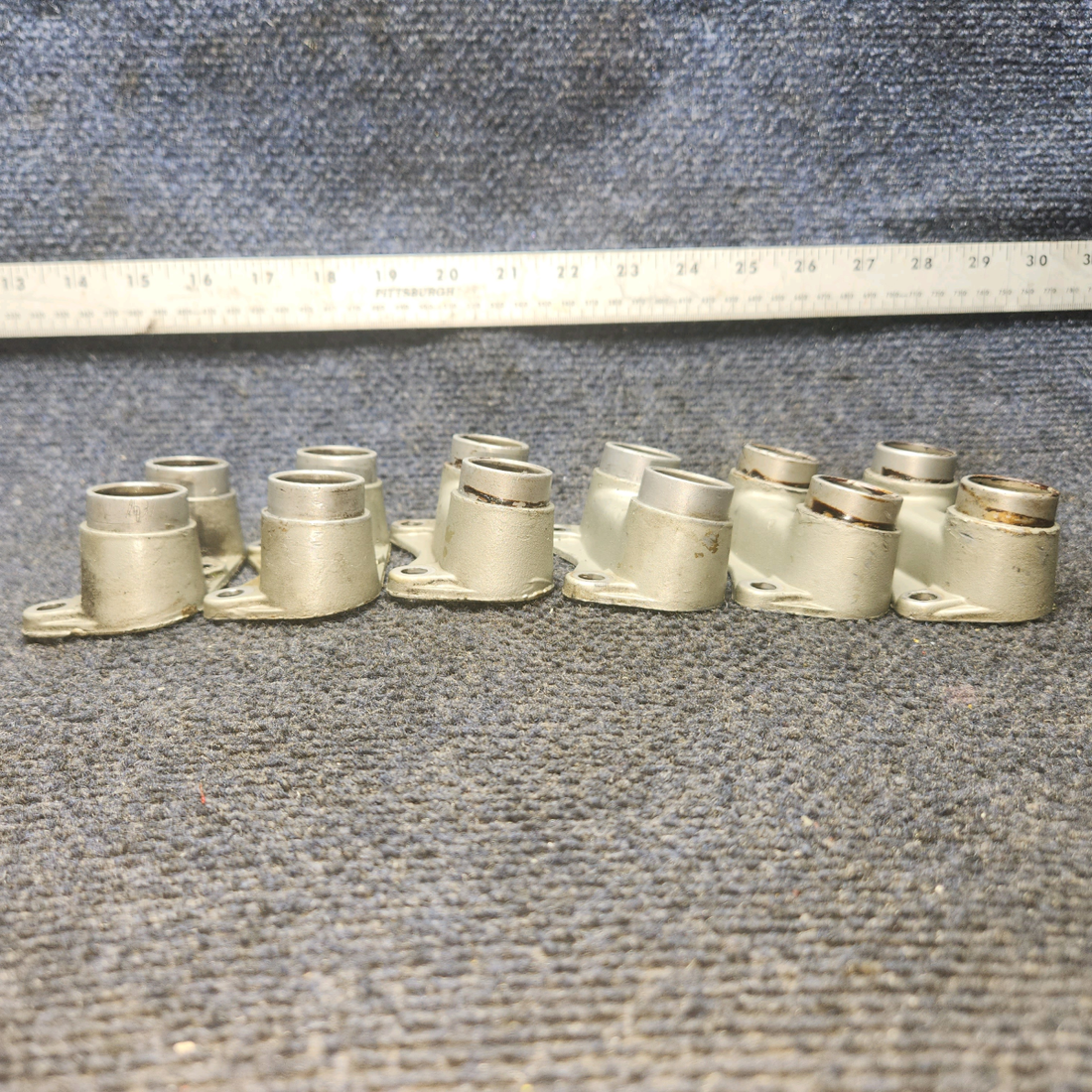 Used aircraft parts for sale, 530163 Continental O-300 Cessna 172 Push-Rod Housing Flange - Set of 6