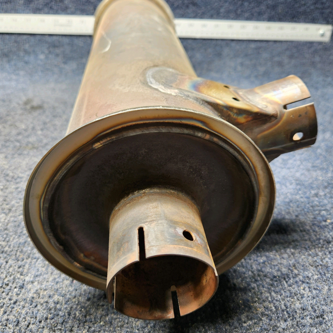 Used aircraft parts for sale, 99482-000 Lycoming  [part_model] PIPER PA28-140 LYCOMING O-320-E2AD MUFFLER ASSEMBLY