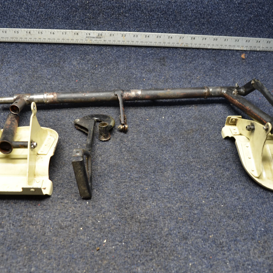 Used aircraft parts for sale, 310453 Cessna C175 EARLIER MODEL CESSNA RUDDER PEDAL ASSY