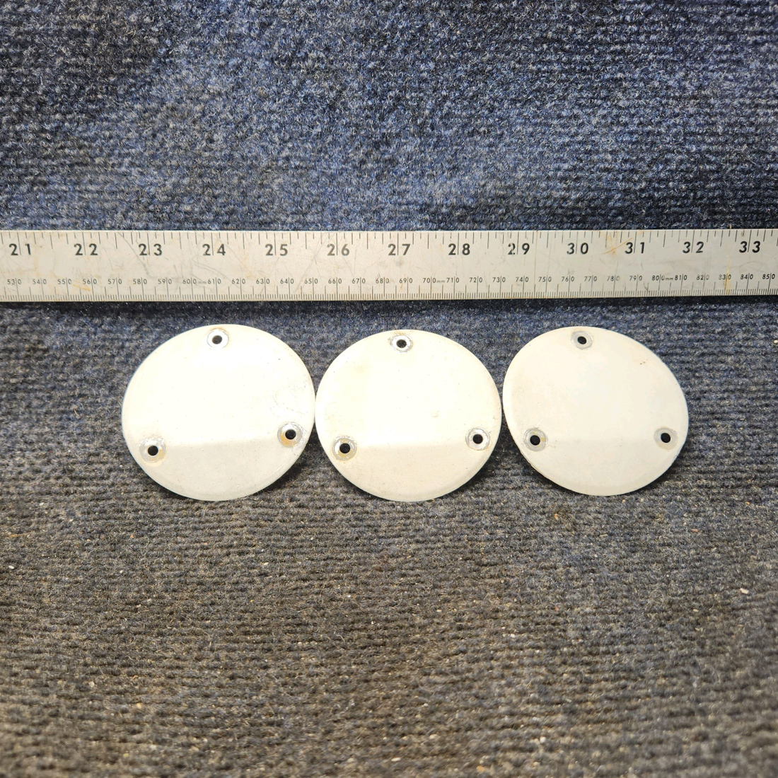 Used aircraft parts for sale, S225-3 Cessna 172F Flap Inspection Cover Plate - Set of 3